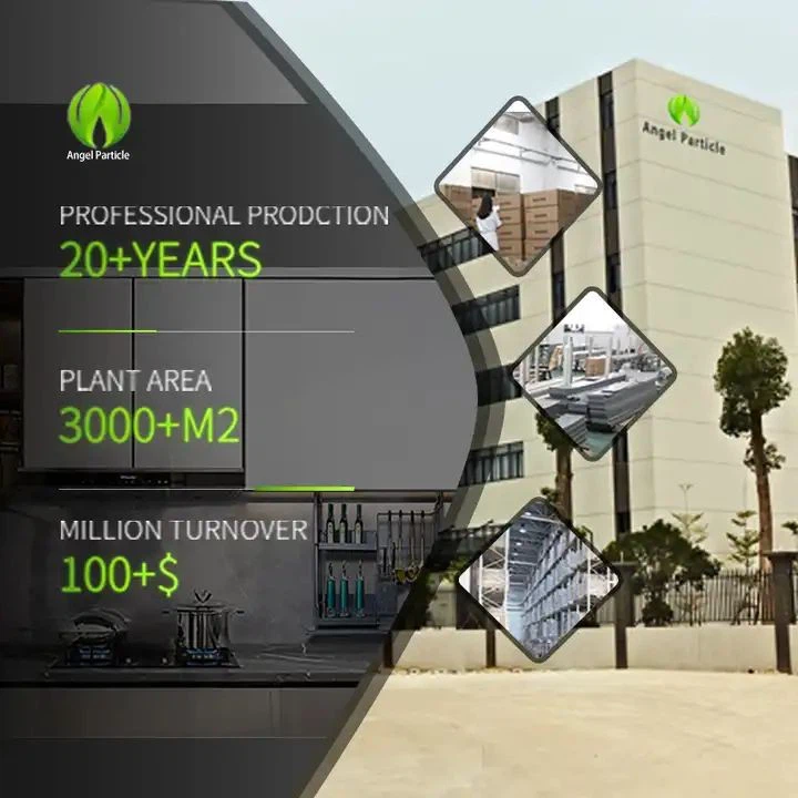 Kitchen Storage Cabinet Vertical Lifting Metal Hidden Storage Basket